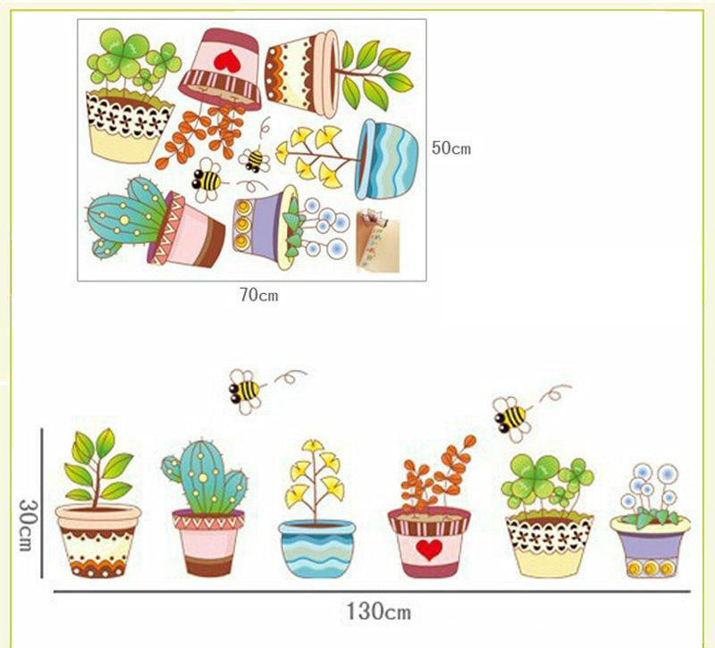 Sticker mural plantes