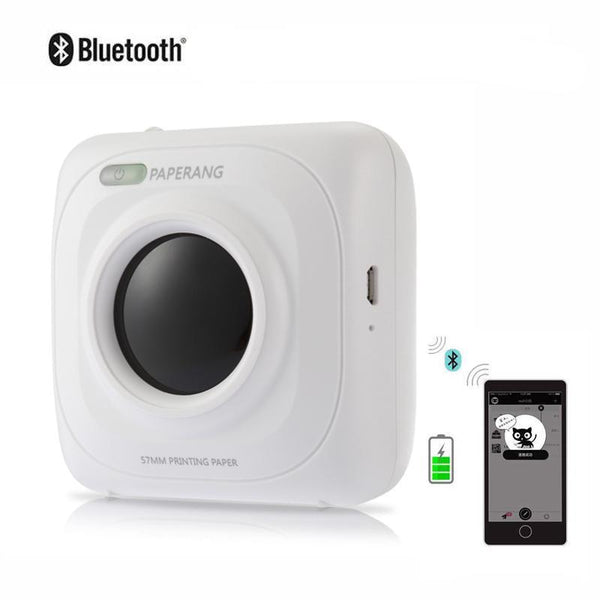 Imprimante thermique photo portable bluetooth 4.0 sans fil pour smartphone