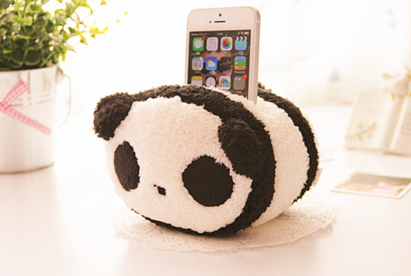 Tout doux peluche panda/éléphant/bunnypour téléphone portable