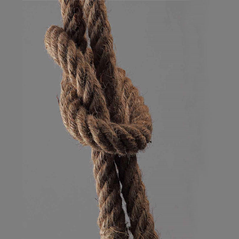 Suspension cordage vintage chanvre