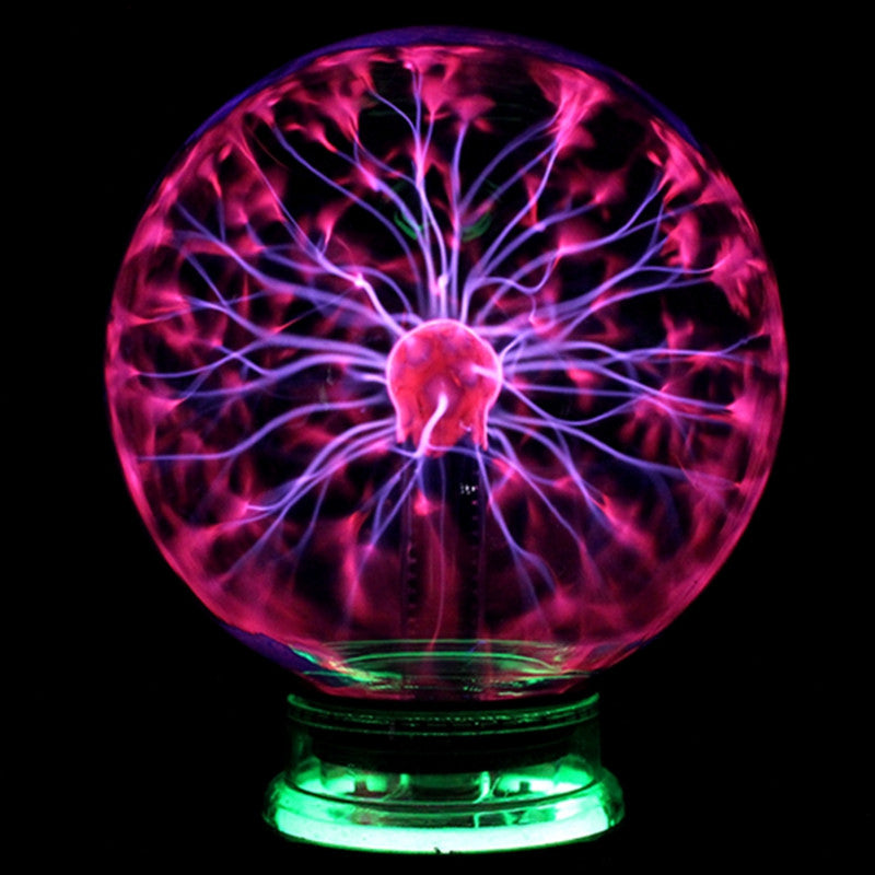Magique Sphère Plasma  Lumineuse led Réagit au toucher et au son