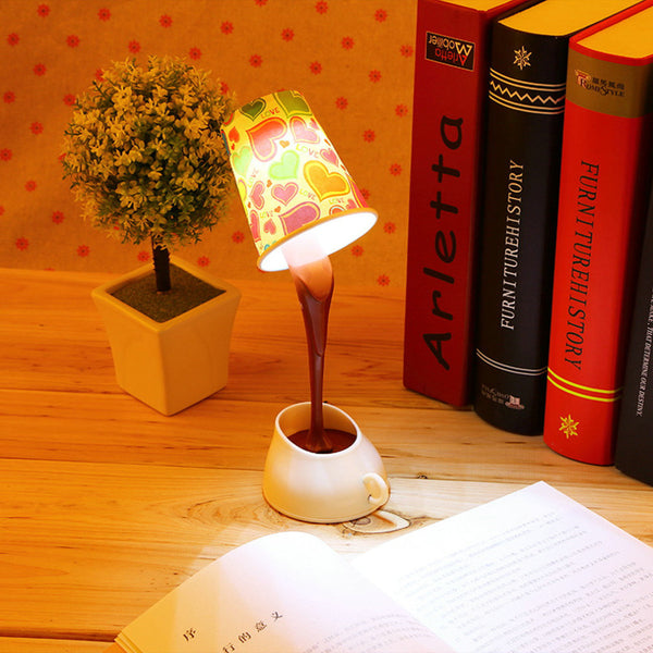 Lampe LED café décorative. Belle idée cadeau !!!