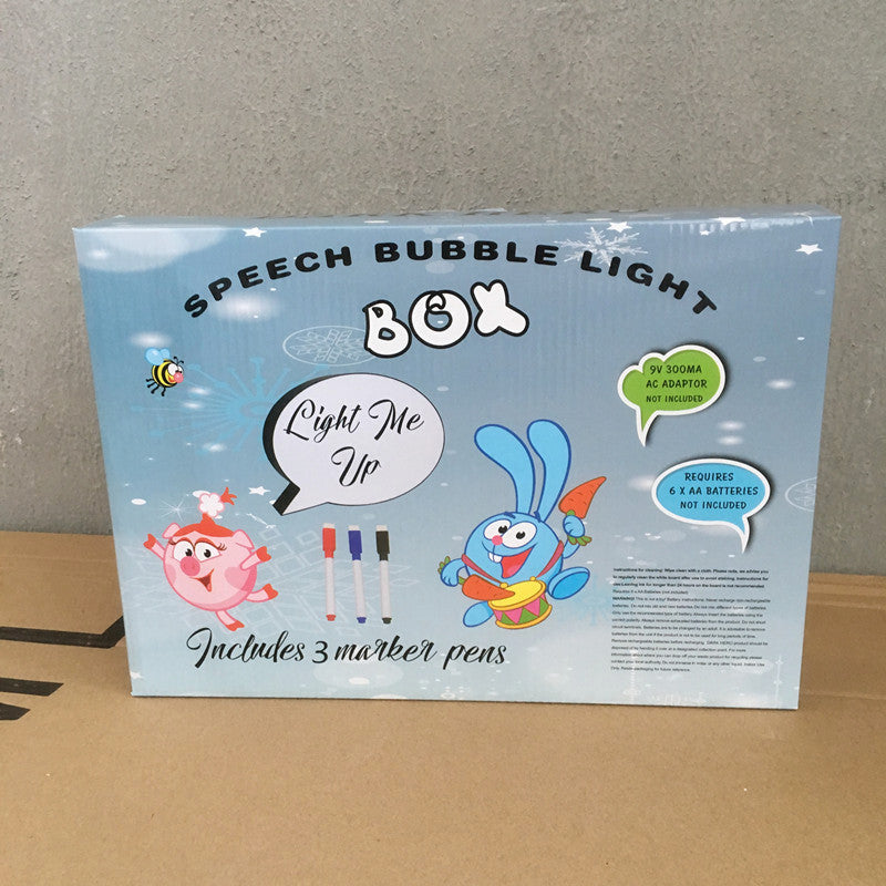 Inscrivez vos messages sur cette LIGHT BOX  LED- Fournit avec 3 stylos de couleurs différentes !!!