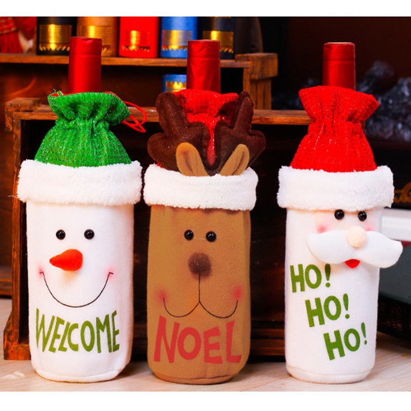 Habillez vos bouteilles pour Noël pour un repas festif !!!