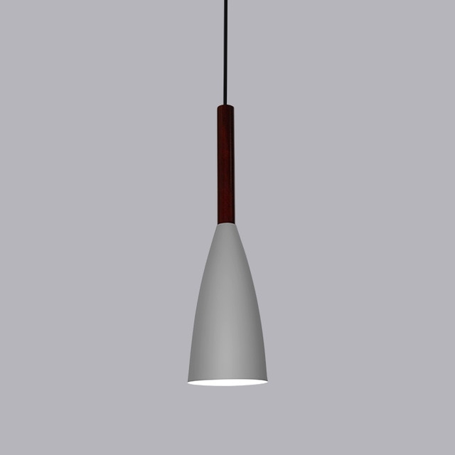 Chic ! Lampe Nordique minimaliste en Aluminum et bois - E27